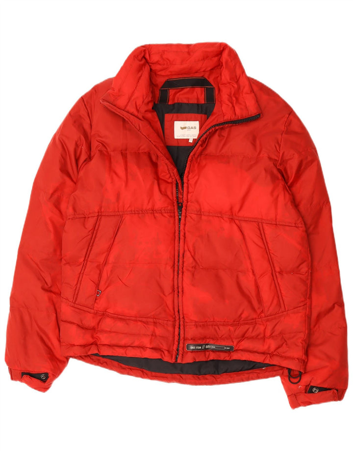 Chaqueta acolchada para hombre Gas UK 38 Medium Red Polyamide