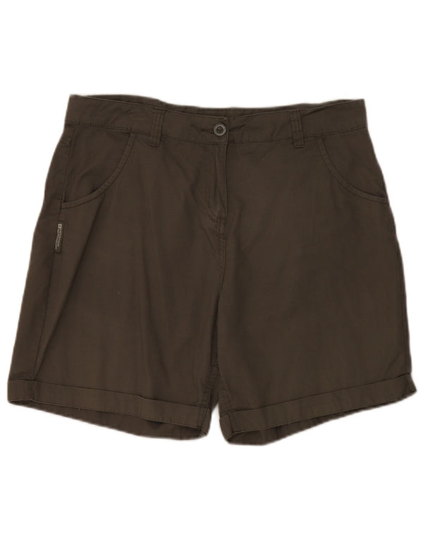 Pantaloncini casual da donna Mountain Warehouse UK 14 Large W34 cotone kaki