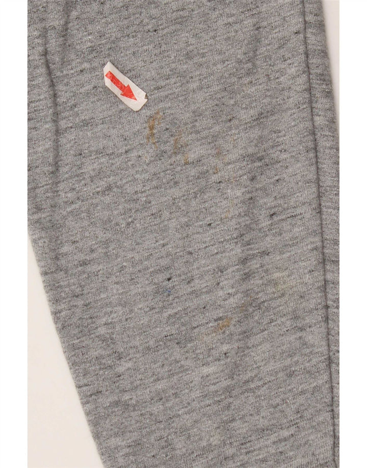 Levi's Damen-Sweatshirt-Pullover UK 14 Mittelgrau gefleckte Baumwolle