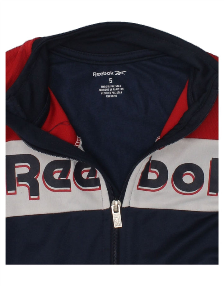 Boys Graphic Tracksuit Top Jacket 4-5 Years Vintage Reebok and Second-Hand Reebok from Messina Hembry 