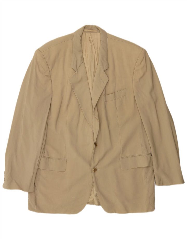 HUGO BOSS Herre 2-knaps blazerjakke UK 38 Medium Beige Ny uld