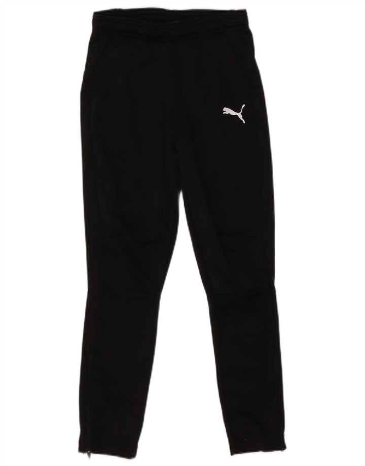 Puma Boys Tracksuit Trousers 9-10 Years Black Polyester