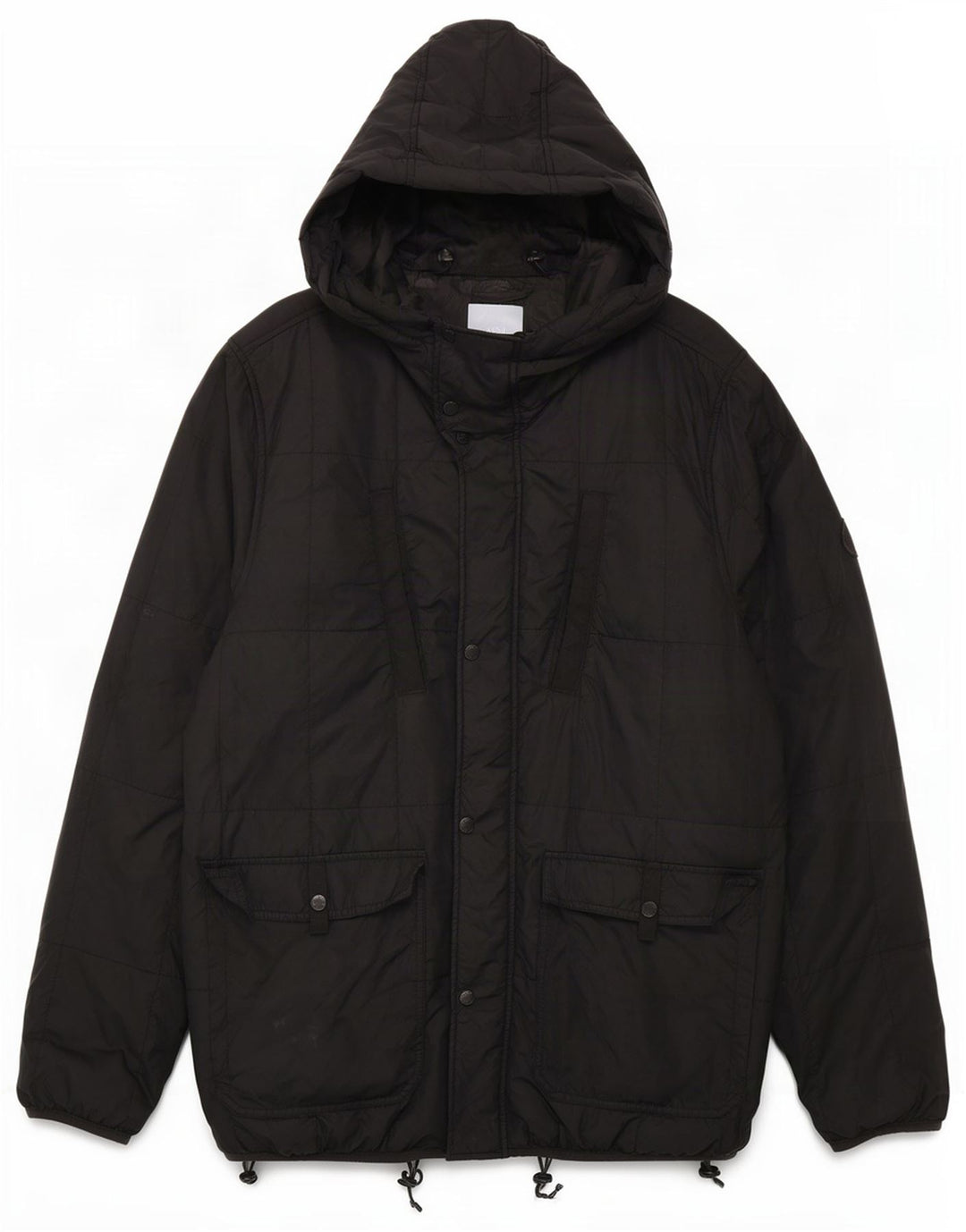 Bench Veste matelassée à capuche pour homme UK 40 Large Noir Polyamide