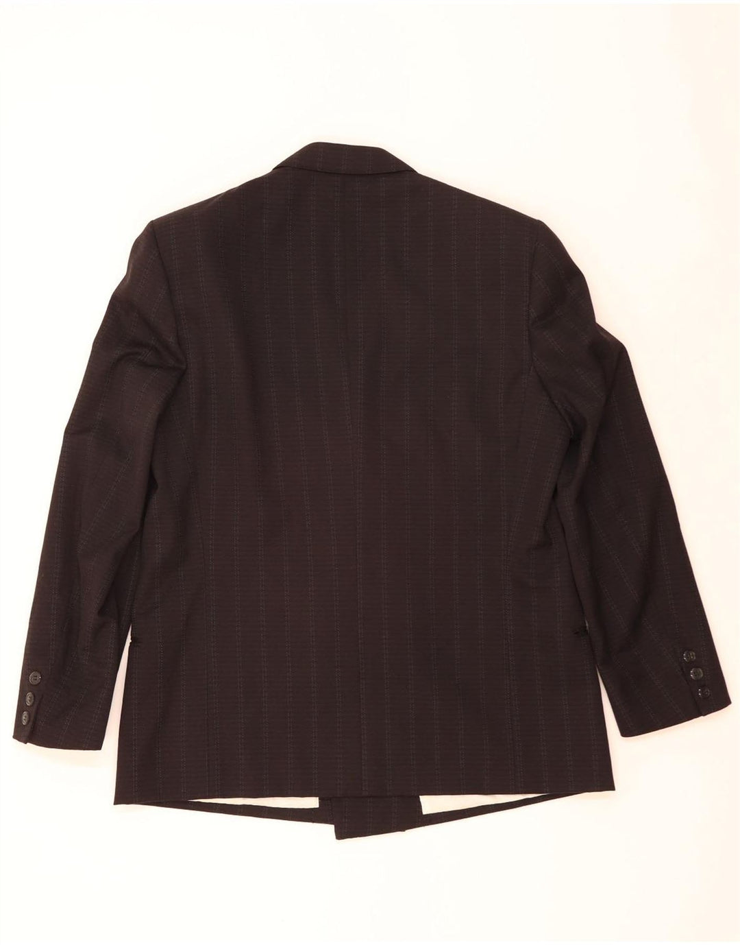 VENTANNI Giacca Blazer Doppiopetto Uomo IT 52 XL Gessato Nero