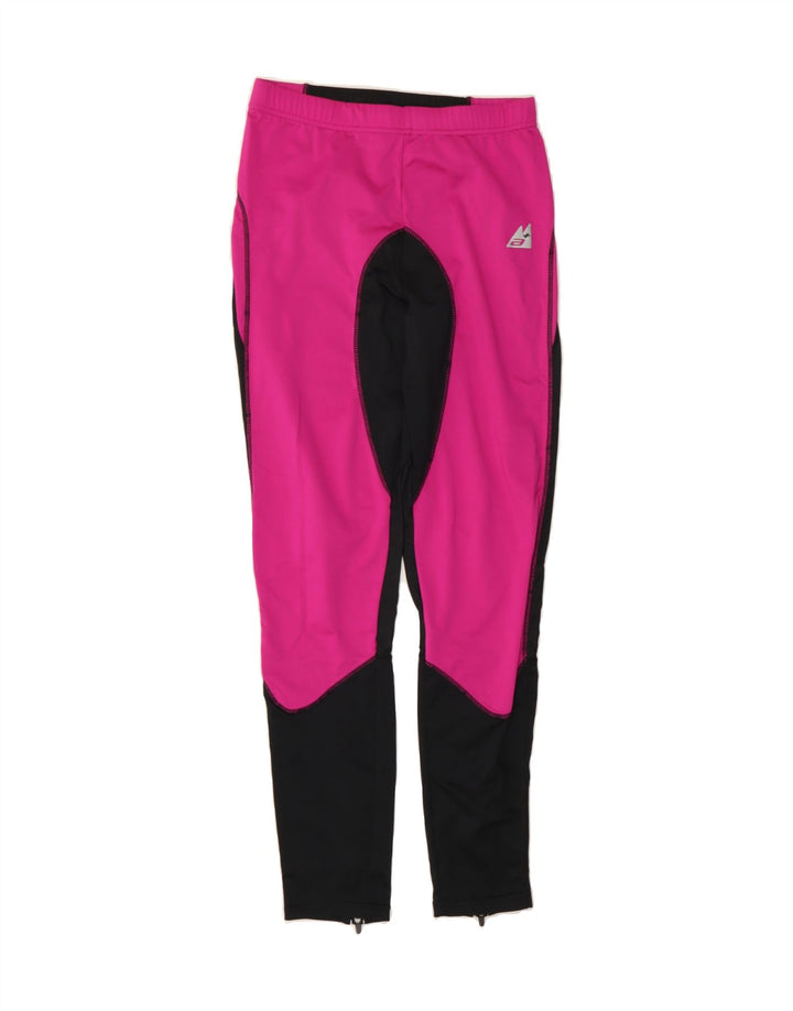 VINTAGE Womens Leggings UK 4 XS  Pink Colourblock Polyester Vintage Vintage and Second-Hand Vintage from Messina Hembry 