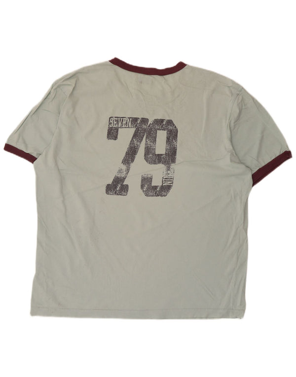 T-shirt grafica da uomo Levi's Top XL in cotone blu