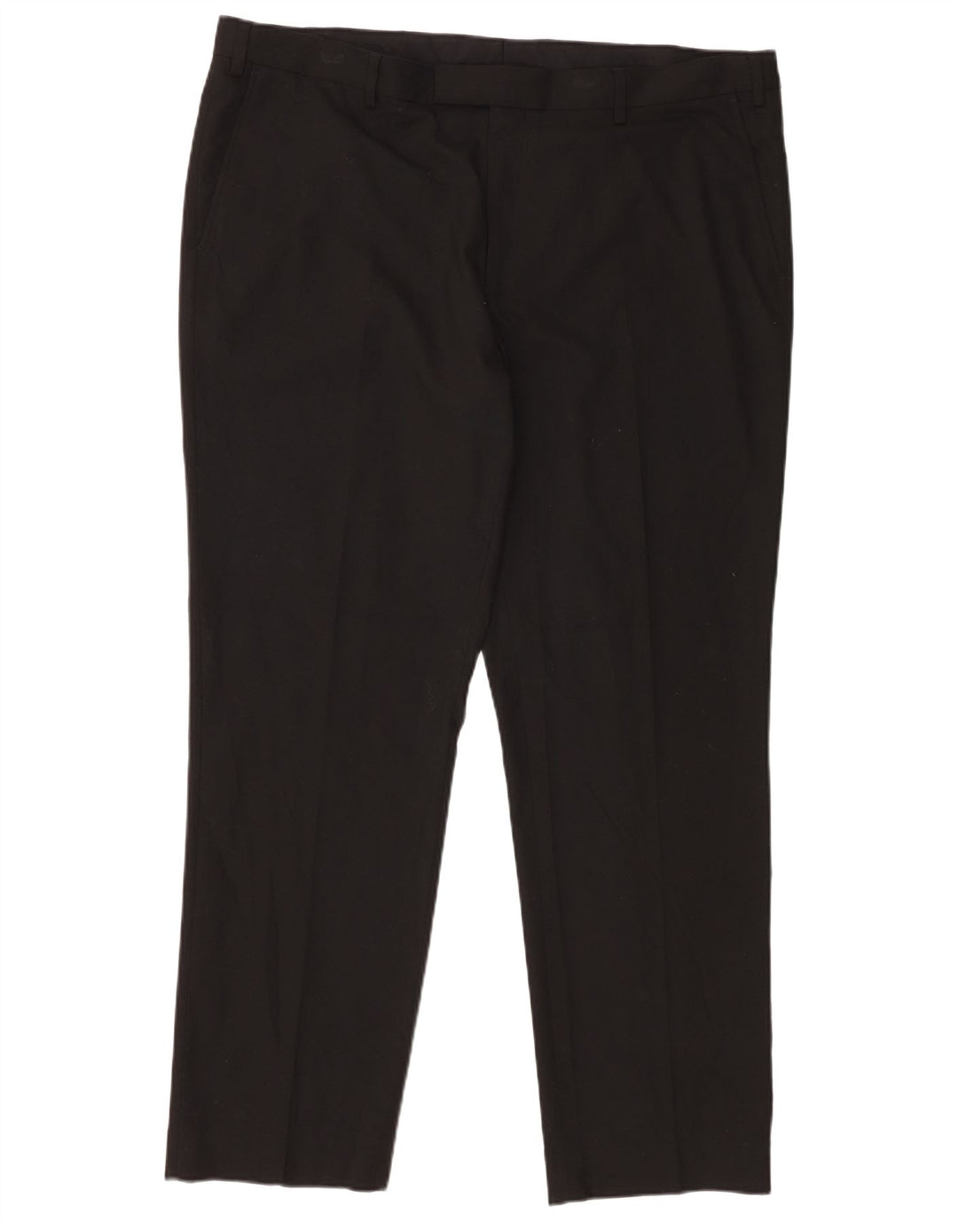 Pantaloni de costum pentru bărbați Marks & Spencer, cu ajustare normală, L42 L31, poliester negru