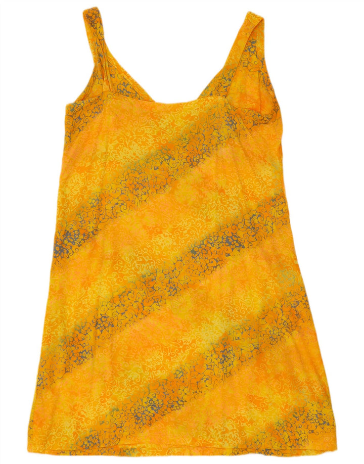 Vintage Womens Sundress UK 14 Medium Yellow Paisley