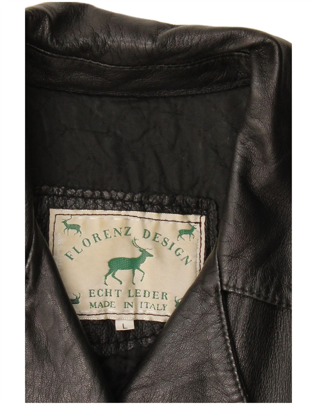 Vintage Womens Leather Jacket UK 14 Large Black Leather