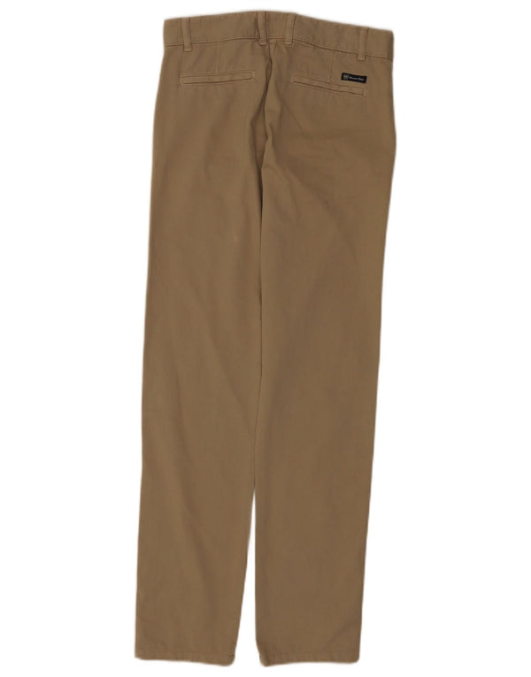 Calças Chino Retas Meninos Massimo Dutti 11-12 Anos W26 L30 Bege