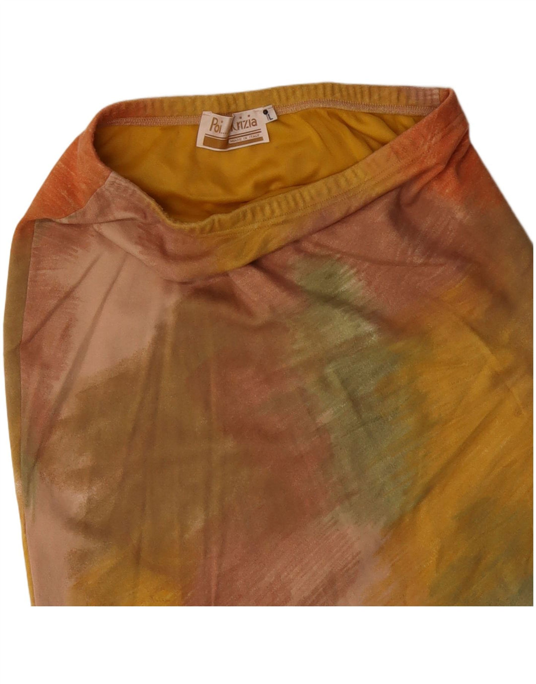 Krizia Womens Pencil Skirt Large W32 Multicoloured Tie Dye