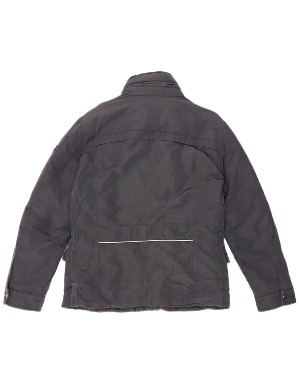 PEUTEREY Mens Padded Jacket UK 38 Medium Navy Blue Polyamide