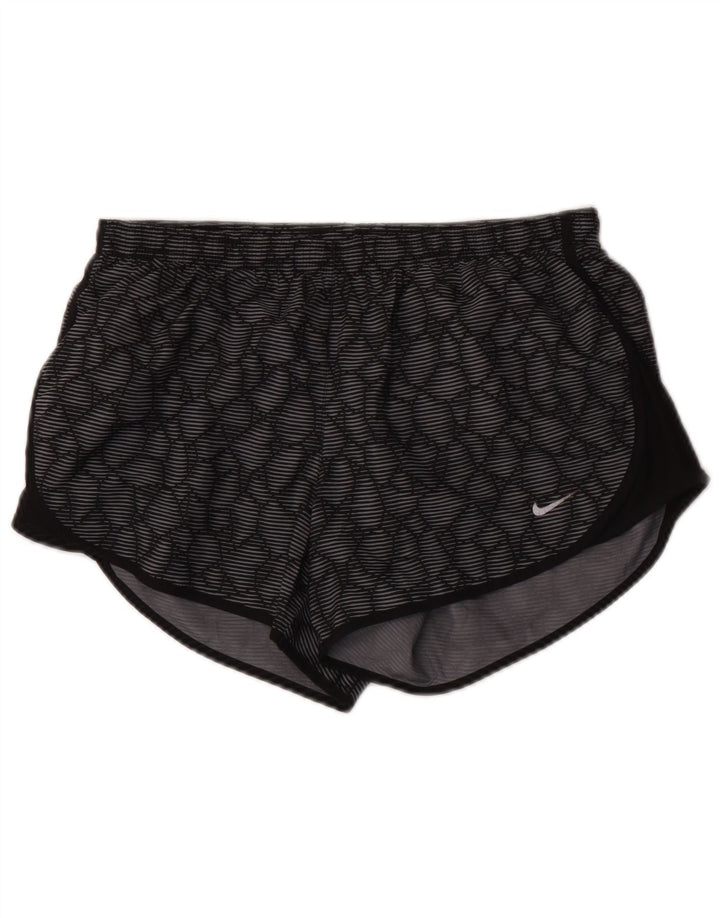 Nike Womens Dri Fit Sport Shorts UK 10 Small  Grey Geometric Polyester