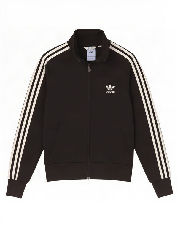 Giacca da ginnastica grafica da donna Adidas IT 40 piccola nera