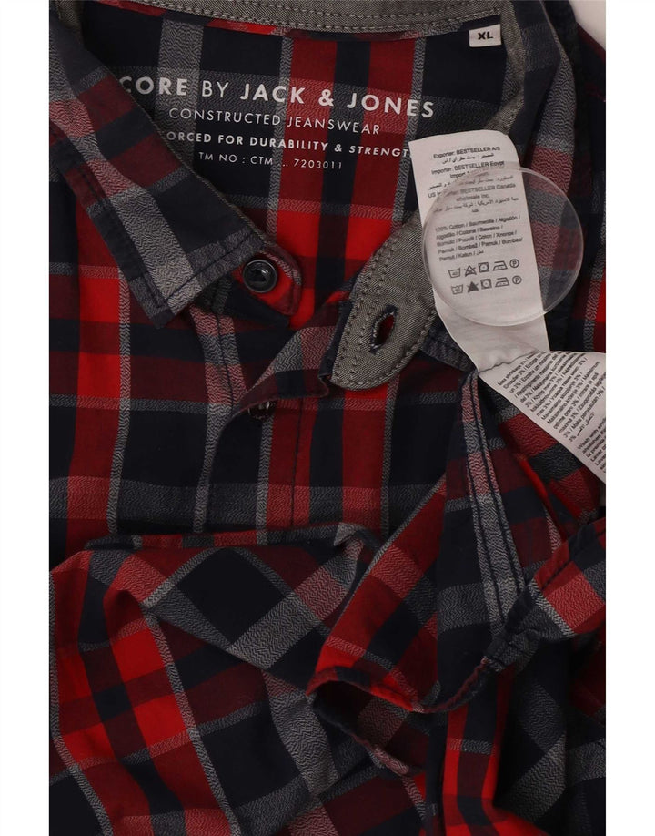 Jack & Jones herreskjorte XL flerfarvet ternet bomuld