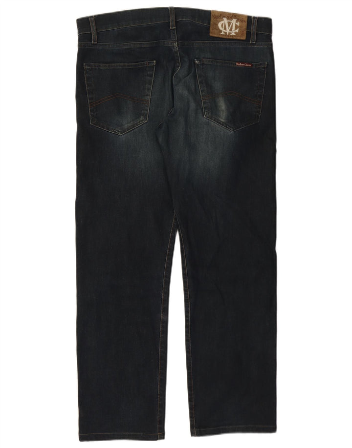 Marlboro Classics Mens Straight Jeans W34 L28 Blue Cotton