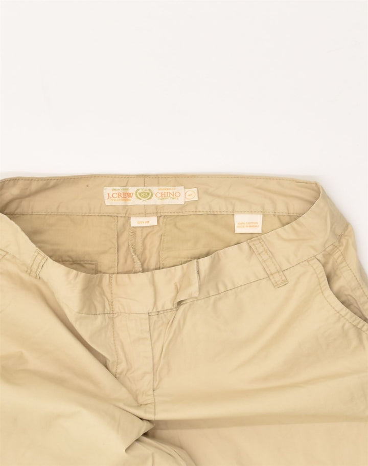 J. CREW Womens City Fit Chino Shorts US 4 Small W32 Beige Cotton | Vintage J. Crew | Thrift | Second-Hand J. Crew | Used Clothing | Messina Hembry 