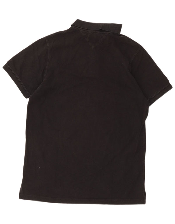 Męska koszulka polo Tommy Hilfiger XL, czarna, bawełniana