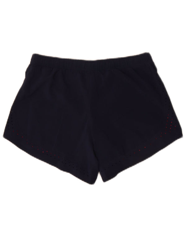 Adidas Damen Climalite Sport Shorts UK 12/14 Medium Marineblau Baumwolle