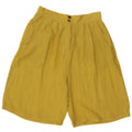MPG Bermuda taille haute pour femme IT 44 Medium W29 Soie jaune