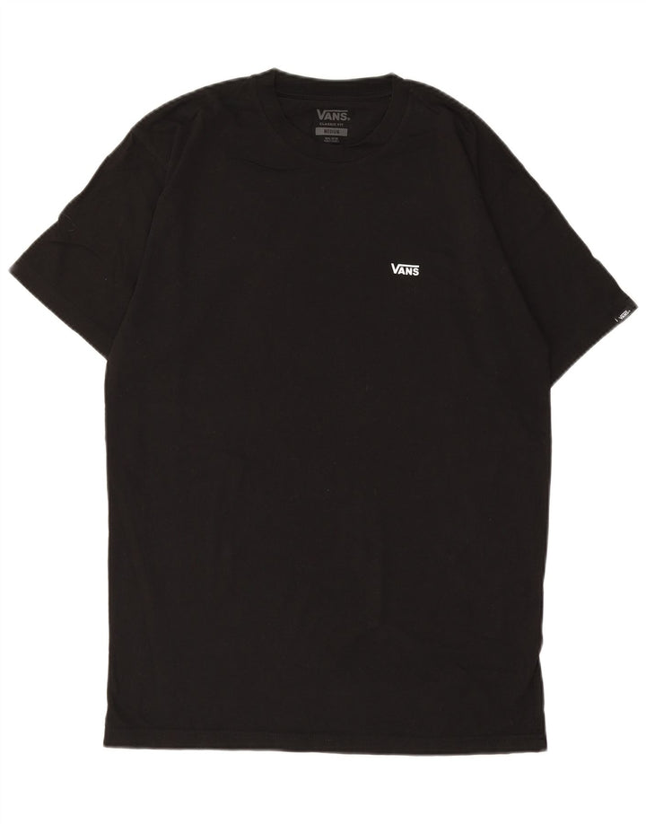 Vans Mens Classic Fit T-Shirt Top Medium Black Cotton