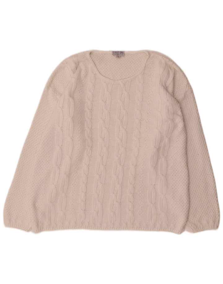 Maglione oversize da donna con scollo a barca Street One EU 36 piccolo bianco