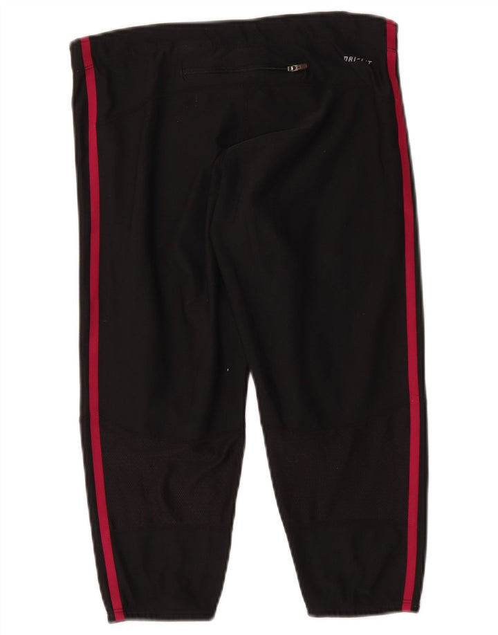 Nike Damen Dri Fit Capri Leggings UK 12 Medium Schwarz