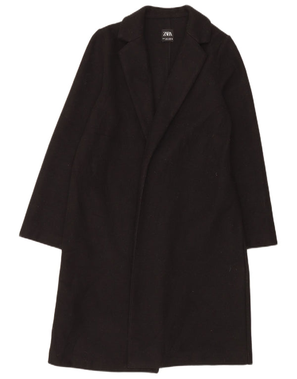 Sobretudo aberto feminino Zara UK 14 médio preto