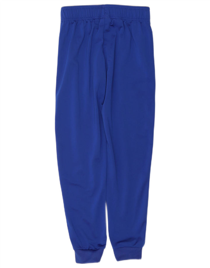 ADIDAS Boys Tracksuit Trousers Joggers 11-12 Years  Blue Polyester