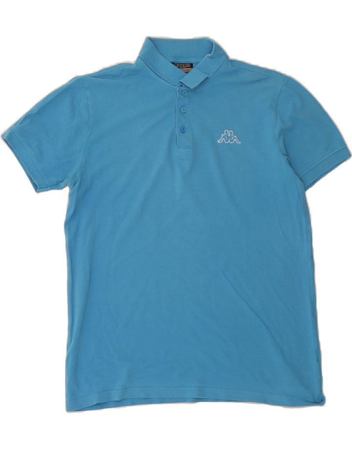 KAPPA Mens Polo Shirt Medium Blue Cotton Vintage Kappa and Second-Hand Kappa from Messina Hembry 
