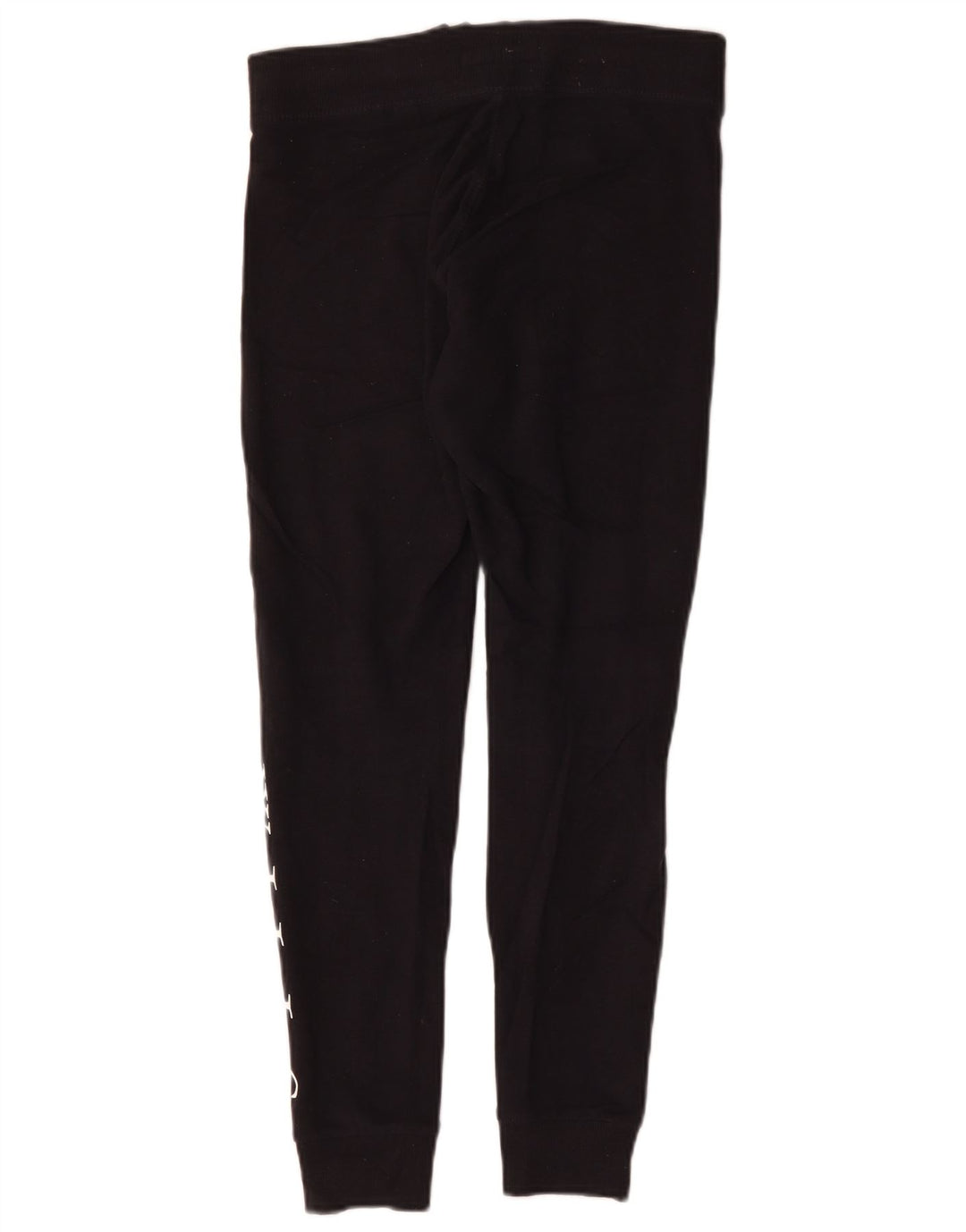 Jack Wills Womens Graphic Leggings UK 10 Small Black Cotton