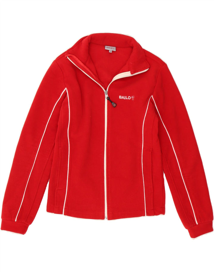 BAILO Womens Tracksuit Top Jacket UK 6 XS Red Polyester Vintage Bailo and Second-Hand Bailo from Messina Hembry 