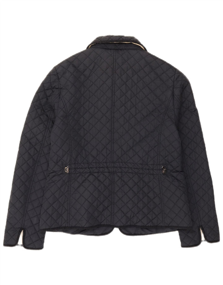 Hobbs Damen Steppjacke UK 12 Medium Marineblau Polyamid