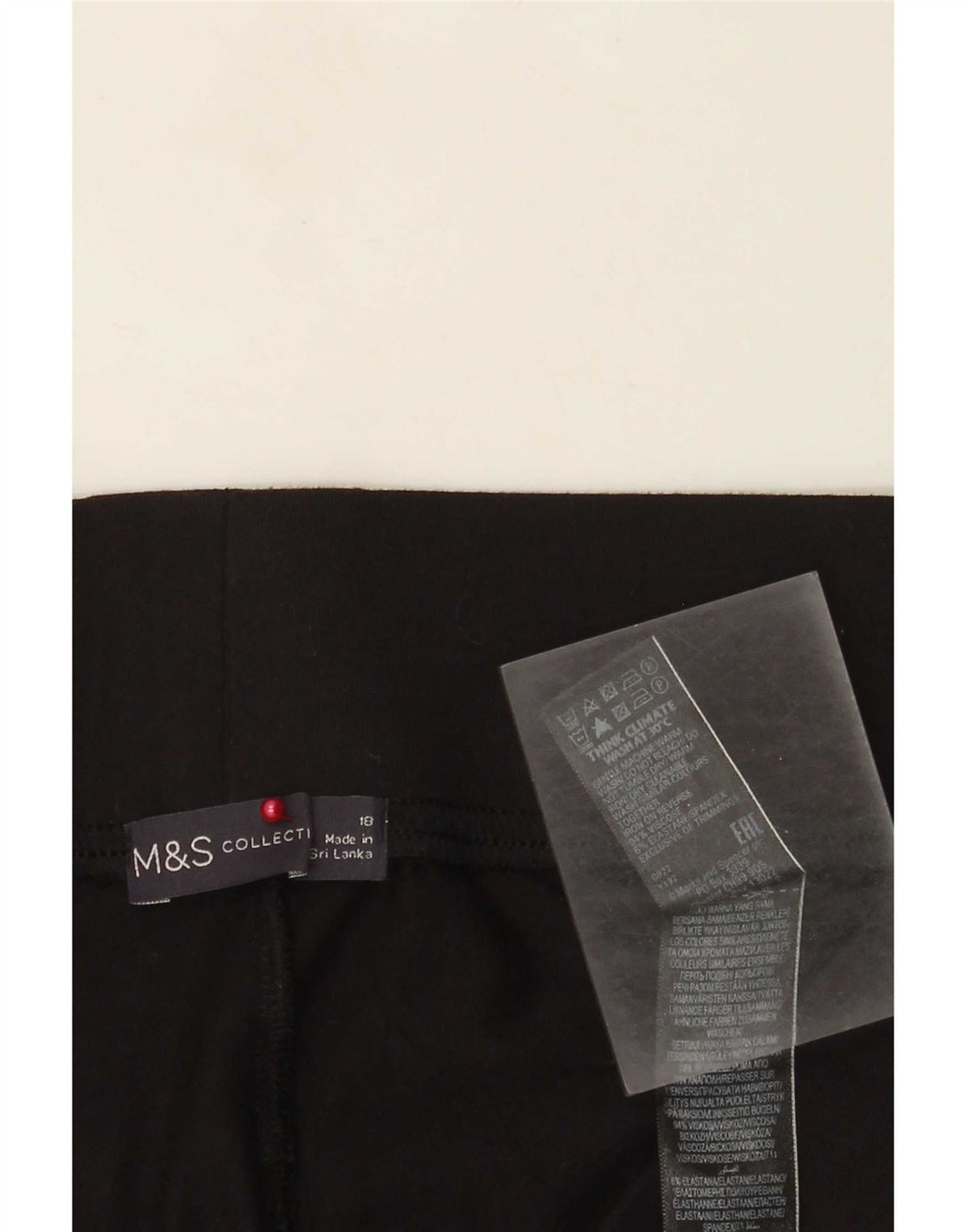 Marks & Spencer Womens Leggings UK 18 XL Black Viscose