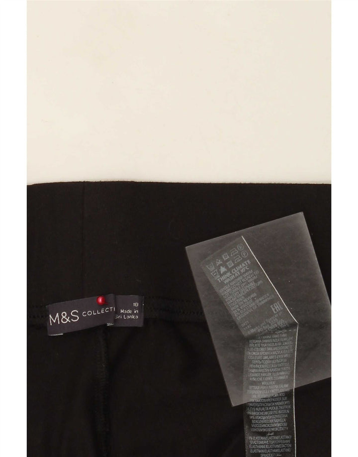 Marks & Spencer Womens Leggings UK 18 XL Black Viscose