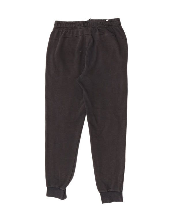 Puma Mens Tracksuit Trousers Joggers Medium Black Cotton Sports