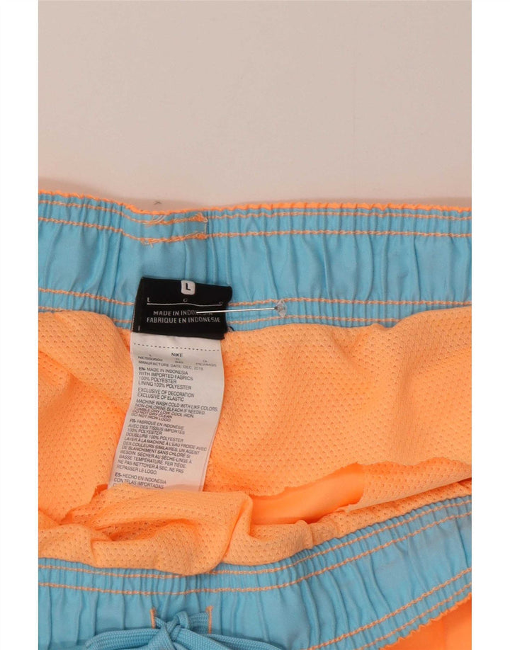 Nike Mens Sport Shorts Grande Laranja Poliéster