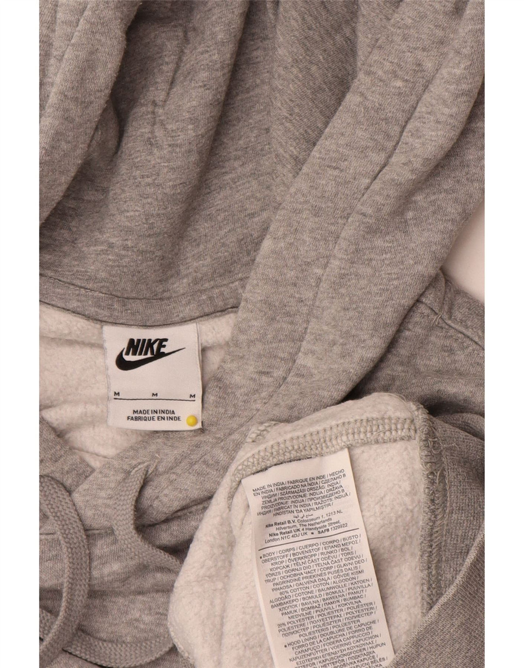 Nike Herre hættetrøje Jumper Medium Grey Flecked Bomuld