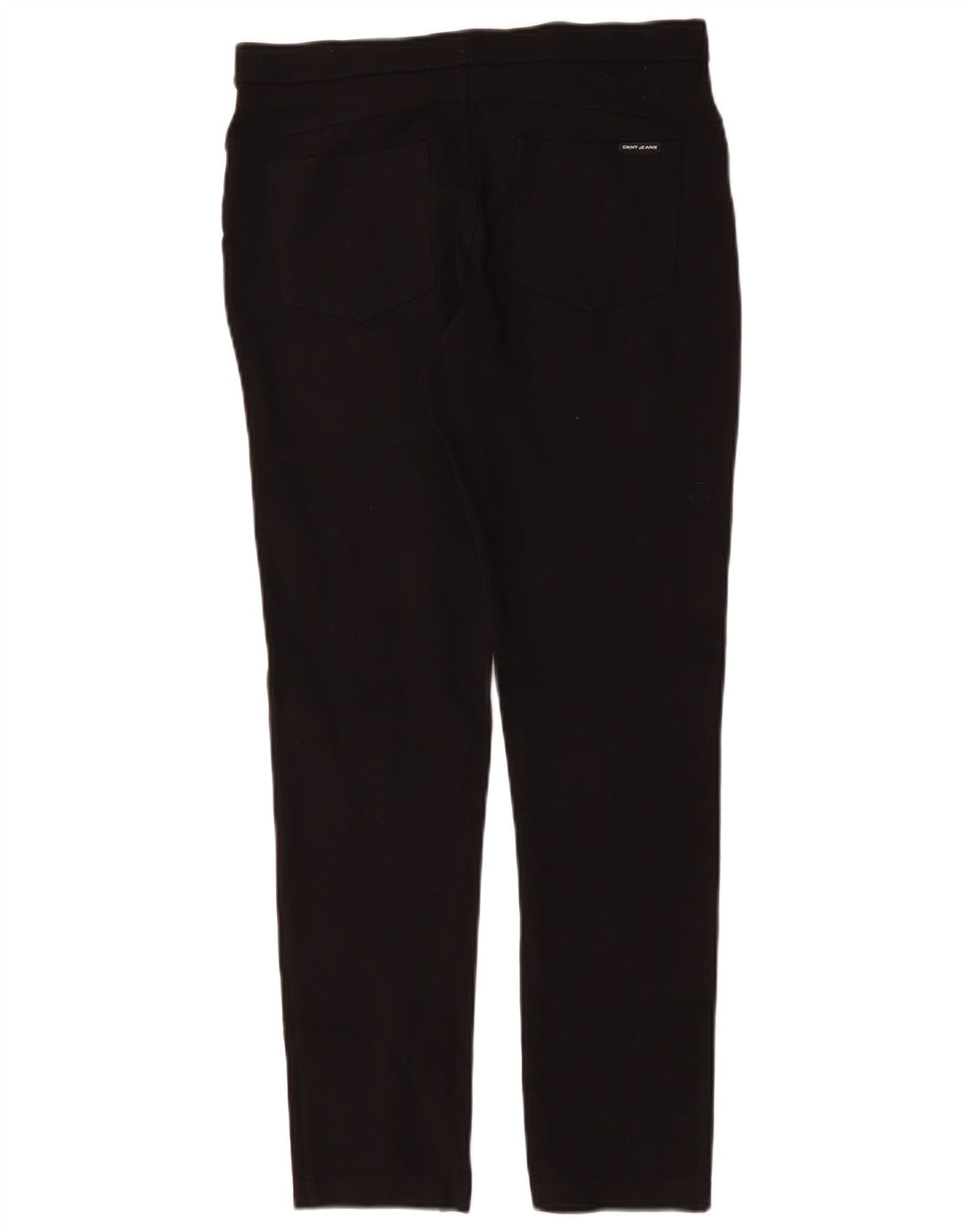 Dkny Womens Slim Casual Trousers Medium W30 L29 Black Viscose
