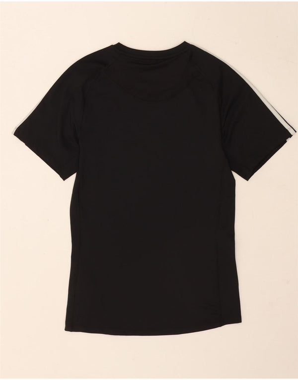 T-shirt Adidas da uomo Tech Fit Top in poliestere nero medio