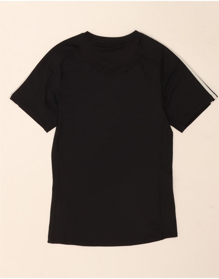 T-shirt Adidas da uomo Tech Fit Top in poliestere nero medio