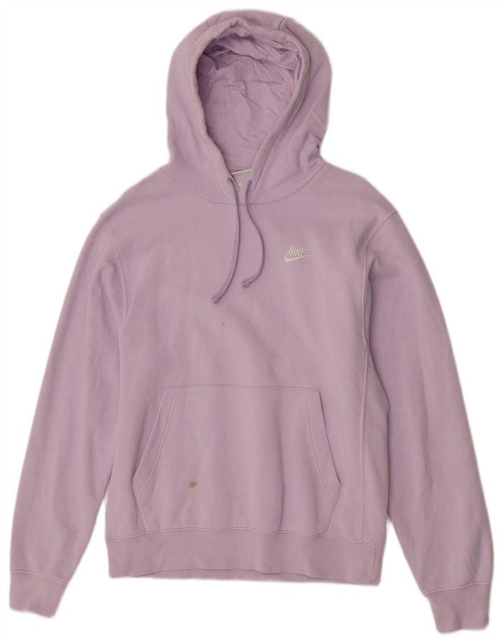 Nike Mens Hoodie Jumper Small Purple Cotton