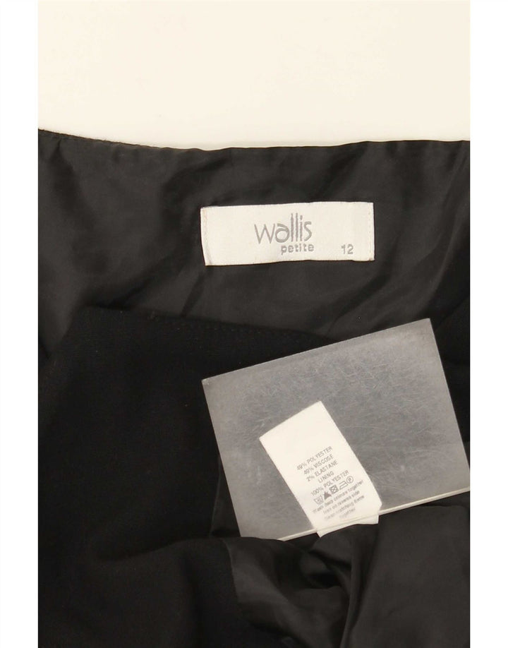Wallis Womens Petite Waistcoat UK 12 Medium Black Polyester