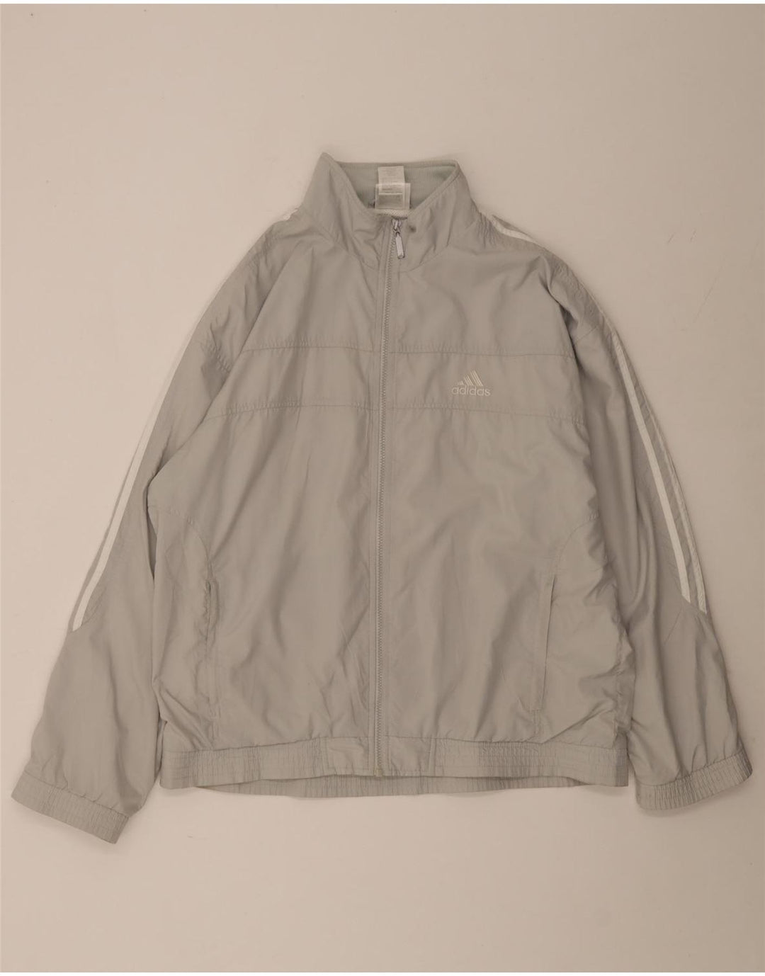 Giacca da tuta da uomo Adidas UK 42/44 Large Grigio Poliestere