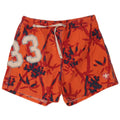 Murphy & Nye Mens Graphic Swimming Shorts Large Orange Cotton