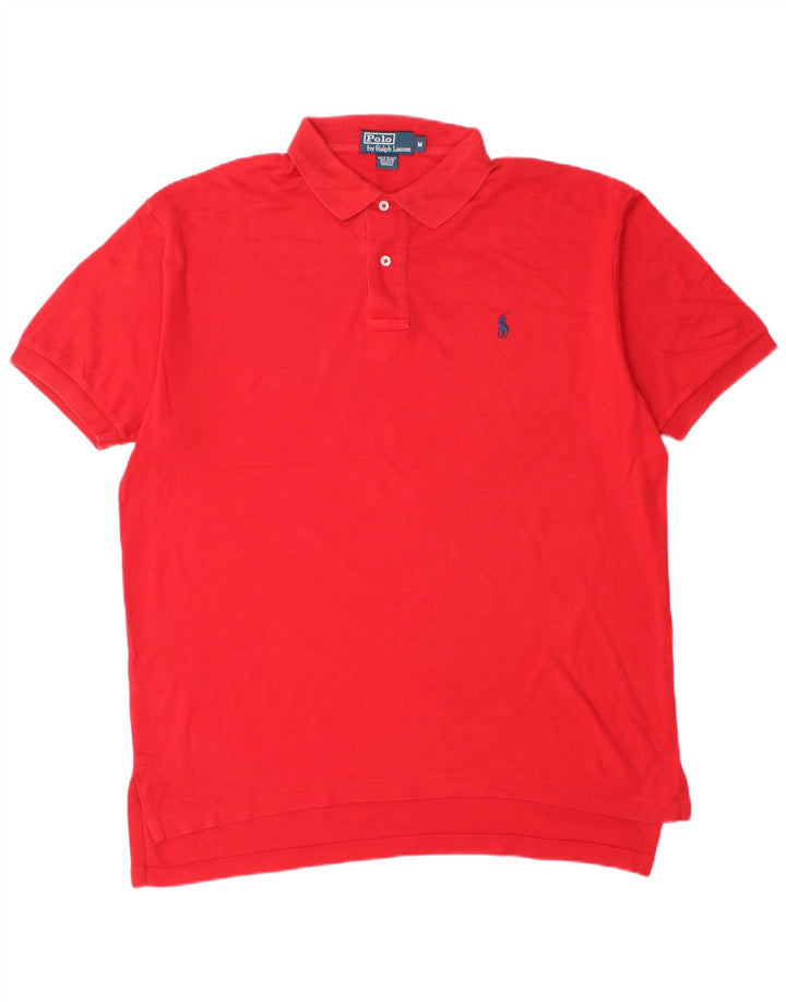 Polo Ralph Lauren Mens Polo Shirt Medium Red Cotton