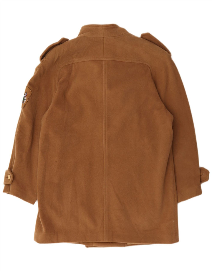 Roccobarocco Womens Military Oversized Double Breasted Coat UK 18 XL Beige