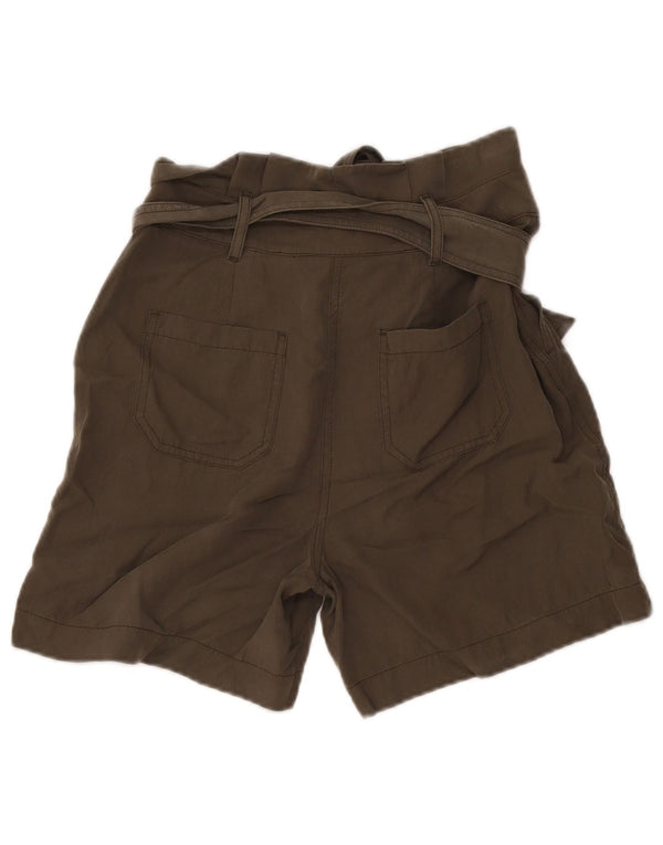 Boden Womens Casual Shorts UK 8 Small W30 Khaki Lyocell