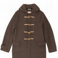 Louche Womens Hooded Duffle Coat UK 16 XL Grey Wool