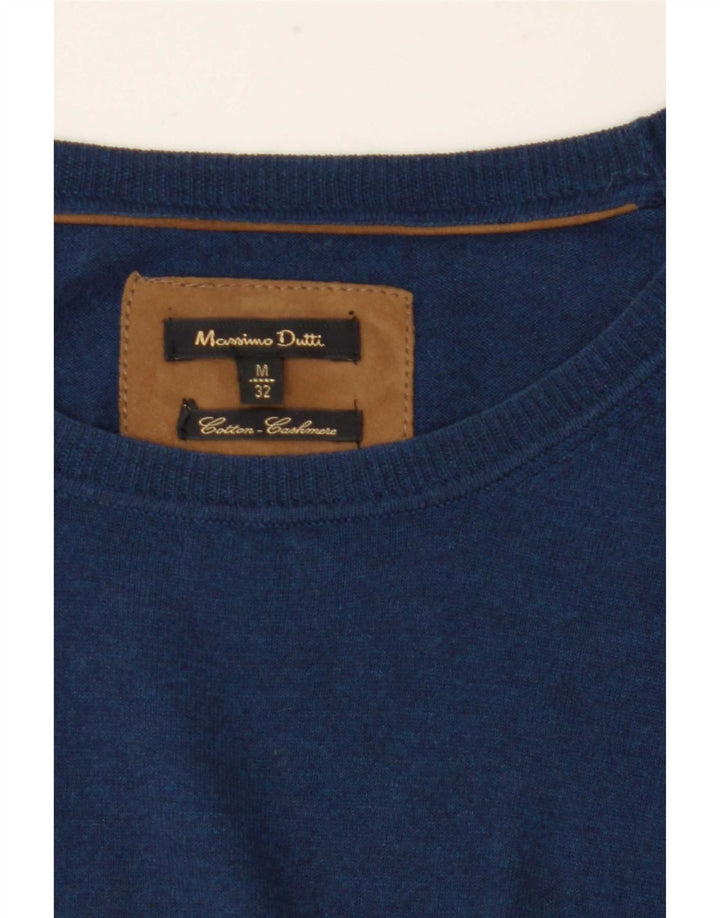 Sweter damski Massimo Dutti z dekoltem w łódkę UK 12, średni niebieski